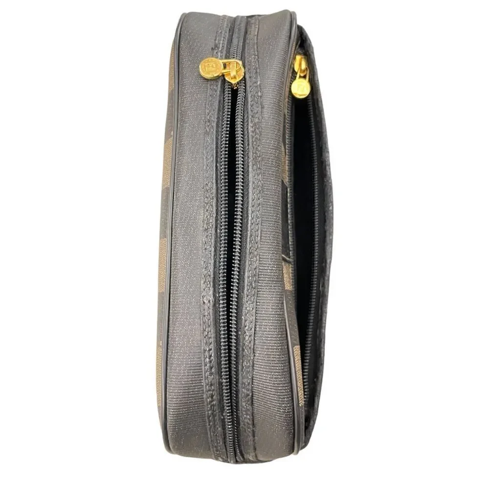 Vintage FENDI PQUIN STRIPED Clutch/Cosmetics Case - Picture 13 of 16